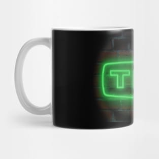 Triumph TR6 classic car emblem neon Mug